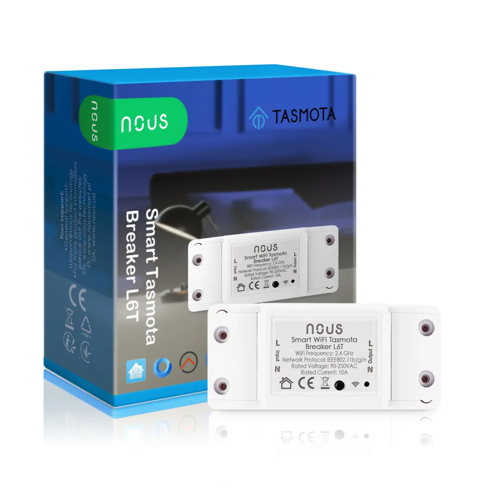 Releu wireless Nous L6T, 10A, Tasmota