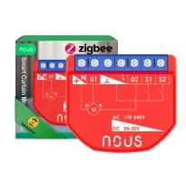 Releu inteligent pentru perdele si draperii Nous B4Z ZigBee, 1 canal