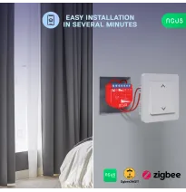 Releu inteligent pentru perdele si draperii Nous B4Z ZigBee, 1 canal