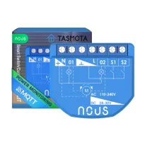 Releu wireless Nous B3T PM, 16A, Tasmota, Matter, Monitorizare energie,Modul Cortina - 2 canale, ESP32