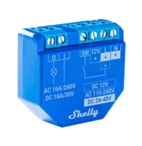 Shelly Plus 1 – Releu inteligent WiFi, 1 canal, 16A